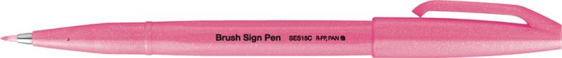 PentelArts Faserschreiber Brush Sign Pen SES15, neonpink von Pentel Arts