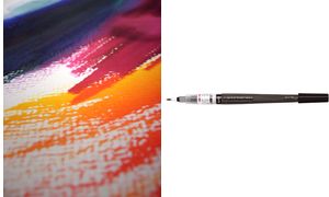 PentelArts Nachfüllpatrone Colour Brush, schwarz von Pentel Arts