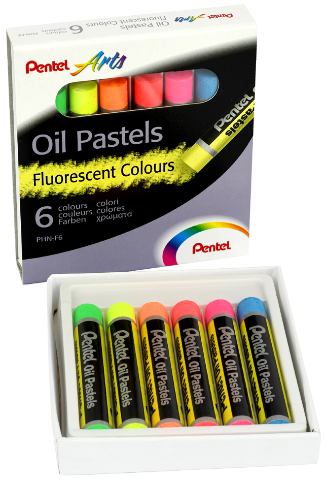 PentelArts Ölpastellkreide PHN-F6, 6er Set, Neonfarben von Pentel Arts