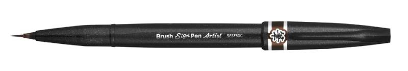 PentelArts Pinselstift Sign Pen Artist, braun von Pentel Arts