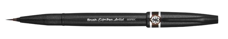 PentelArts Pinselstift Sign Pen Artist, braun von Pentel