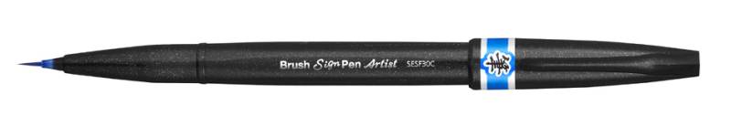 PentelArts Pinselstift Sign Pen Artist, hellblau von Pentel