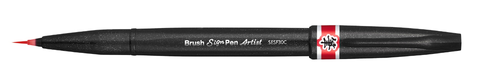 PentelArts Pinselstift Sign Pen Artist, rot von Pentel Arts