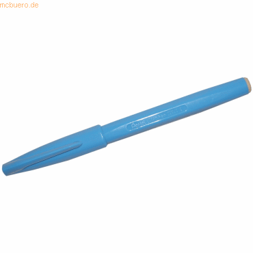 12 x Pentel Faserschreiber Sign Pen 0,8mm Rundspitze hellblau von Pentel