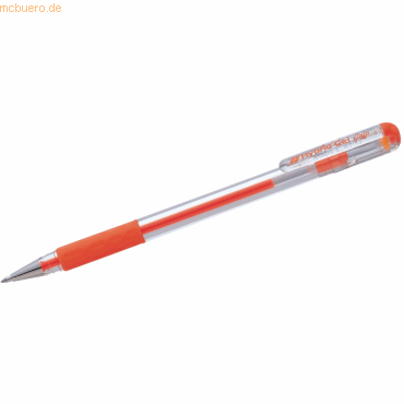 12 x Pentel Geltintenroller Hybrid Gel Grip 0,3mm orange von Pentel