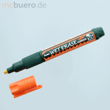 12 x Pentel Kreidemarker Weterase 0,6-4mm orange von Pentel