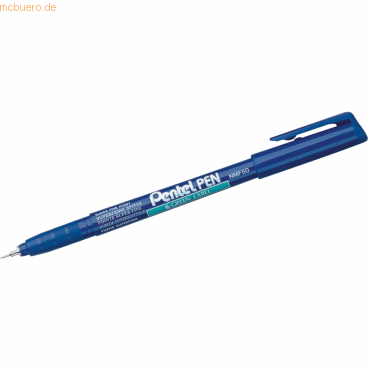 12 x Pentel Permanentmarker green Label 0,6mm Rundspitze blau von Pentel