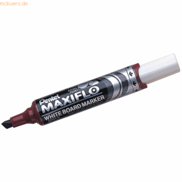 12 x Pentel Whiteboardmarker Maxiflo 2-5,9mm Keilspitze braun von Pentel