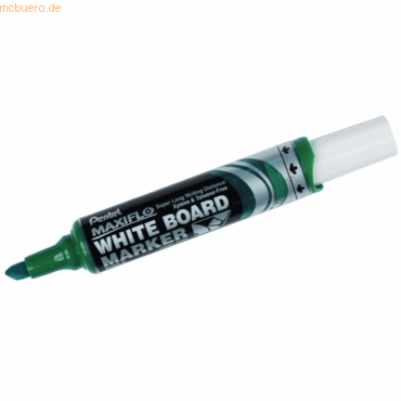 12 x Pentel Whiteboardmarker Maxiflo 2-5mm Keilspitze grün von Pentel