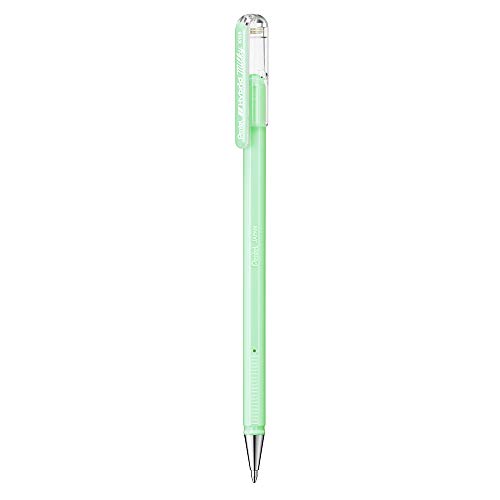 Hybrid Milky K108-PK Gel-Tintenroller, pastell-grün, Strahlend auf Hellen und farbigen Papieren, Strichstärke 0, 4 mm, 12 Stück von Pentel