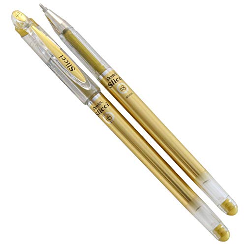 Pentel 0,8 mm Slicci Gel Pen – Gold von Pentel