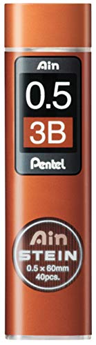 Pentel 0.5 mm 3B Ain Stein Refill Lead (40 Leads per Tube) von Pentel