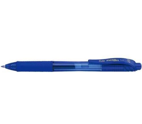 Pentel 3 Stück Tintenroller flüssiges Gel Energel BL110, blau von Pentel
