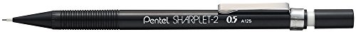 Pentel A125-A Mechanische Bleistifte (schwarz, 0,5 mm, 1 Stück) von Pentel