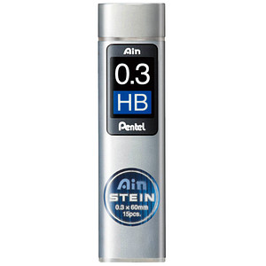 Pentel Ain Stein C273 Fallminen schwarz HB 0,3 mm, 15 St. von Pentel