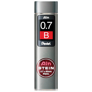 Pentel Ain Stein C277 Fallminen schwarz B 0,7 mm, 40 St. von Pentel