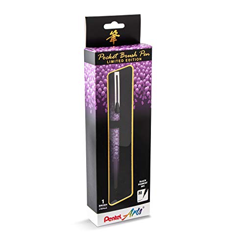 Pentel Arts GFKP3J1BPA Taschenpinsel, Tintenpinsel, Glyzinien-Wrap (limitierte Auflage) von Pentel