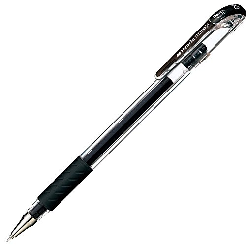 Pentel Arts Hybrid Technica 0,3 mm Stift, ultrafeine Spitze, schwarze Tinte, 1 Packung (KN103BPA) von Pentel