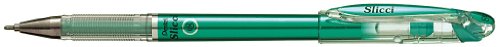 Pentel BG208 Slicci Metallic Gel-Tintenroller mit Nadelspitze, 0.4 mm, grün von Pentel