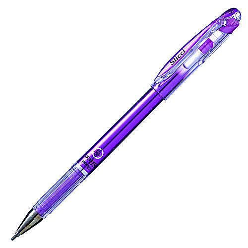 Pentel BG208 Slicci Metallic Gel-Tintenroller mit Nadelspitze, 0.4 mm, violett von Pentel