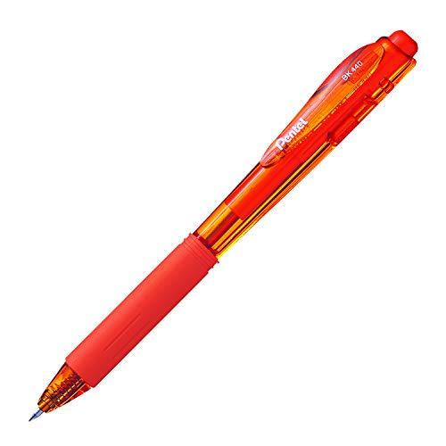 Pentel BK440-F Kugelschreiber mit Druckmechanik und ergonomischer Dreiecksgriffzone, orange von Pentel