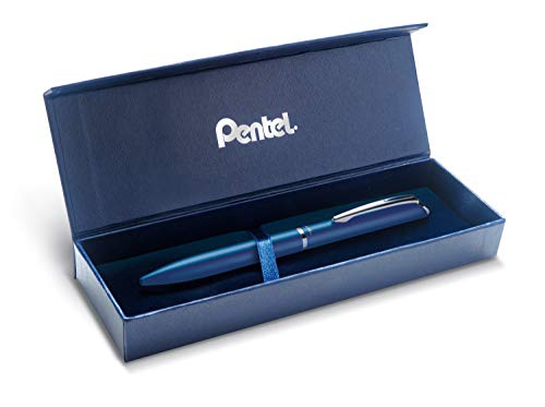 Pentel BL2007 EnerGel Tintenroller, hochwertig, einziehbar, Spitze 0,7 mm, Korpus aus Metall, matt, Nachtblau – Geschenkbox Pentel BL2007 EnerGel Tintenroller, hochwertig, einziehbar, Spitze 0,7 mm, Korpus aus Metall, matt, Nachtblau – Geschenkbox von Pentel