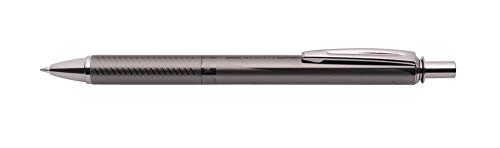 Pentel BL407MA-A EnerGel Sterling Liquid Gel-Tintenroller, Gehäuse Anthrazit, Strichstärke 0.35 mm, Kugeldurchmesser 0.7 mm, Schreibfarbe Schwarz, 1 Stück (1er Pack) von Pentel