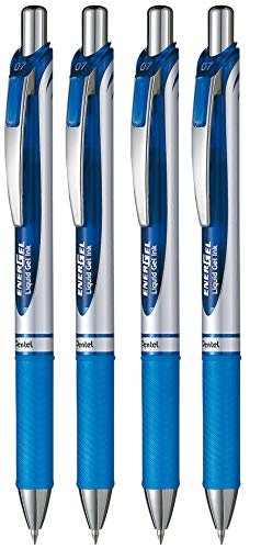 Pentel BL77 Energel XM Click Gelroller/Kugelschreiber, 0,7 mm, Blau von Pentel