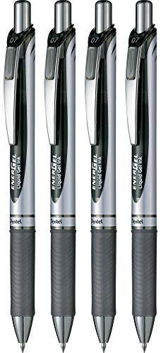 Pentel BL77 Energel XM Click Gelroller/Kugelschreiber, 0,7 mm, Schwarz von Pentel