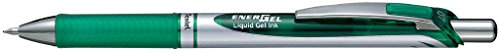Pentel BL77 Gel-Tintenroller EnerGel mit Druckmechanik, 3 Stück, 0,7mm (grün) von Pentel