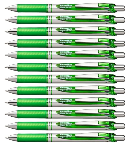 Pentel EnerGel XM BL77 Gelschreiber mit Druckmechanik, hellgrün (12 Stück) Pentel EnerGel XM BL77 Gelschreiber mit Druckmechanik, hellgrün (12 Stück) von Pentel