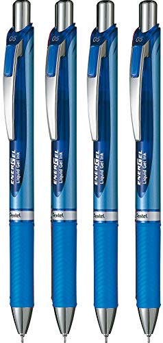 Pentel BLN75 Roller Energel XM Click Gelschreiber, 0,5, Blau von Pentel