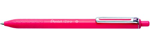 Pentel BX467 Izee Druckkugelschreiber, 0,7 mm, Rosa, 12 Stück von Pentel