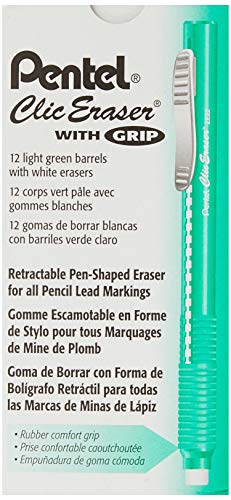 Pentel Clic Radiergummi, einziehbar lichtgrün von Pentel