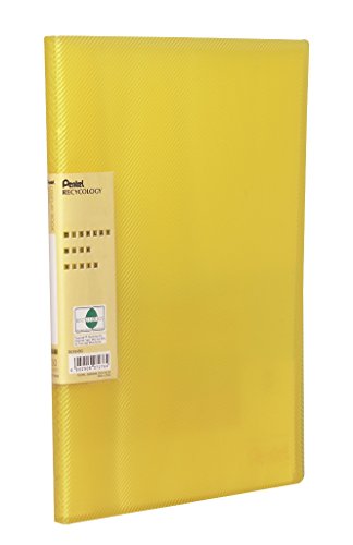 Pentel DCF343G Recycology Präsentationsmappe Vivid aus 50% recyceltem PP, A4, 30 Taschen, gelb von Pentel