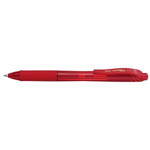 Pentel ENERGEL BL107 Gelschreiber rot/transparent 0,35 mm, Schreibfarbe: rot, 1 St. von Pentel