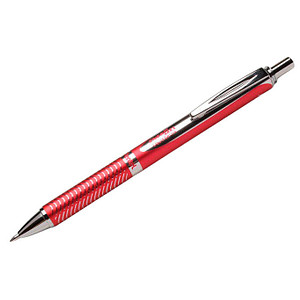 Pentel EnerGel BL407 Gelschreiber rot/silber 0,35 mm, Schreibfarbe: schwarz, 1 St. von Pentel