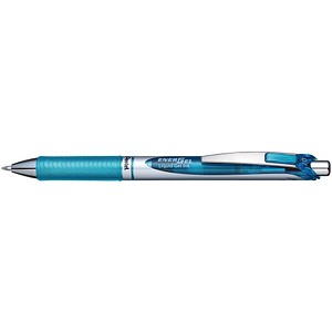Pentel EnerGel BL77 Gelschreiber hellblau/silber 0,35 mm, Schreibfarbe: blau, 1 St. von Pentel