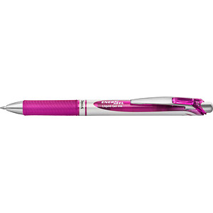 Pentel EnerGel BL77 Gelschreiber magenta/silber 0,35 mm, Schreibfarbe: pink, 1 St. von Pentel