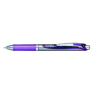 Pentel EnerGel BL80-VX Gelschreiber lila/silber 0,5 mm, Schreibfarbe: lila, 1 St. von Pentel
