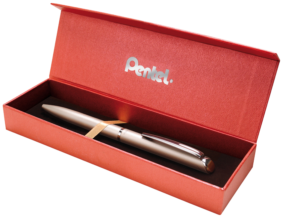 Pentel EnerGel Gel-Tintenroller Hi-Class, champagner von Pentel