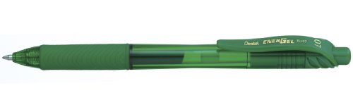 Pentel EnerGel X BL107-DX Gel-Tintenroller, grün, 0,7 mm Strichstärke, Druckmechanik, nachfüllbar von Pentel
