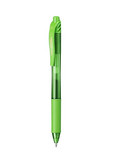 Pentel EnerGel X BL107-KX Gel-Tintenroller, hellgrün, 0,7 mm Strichstärke, Druckmechanik, nachfüllbar von Pentel