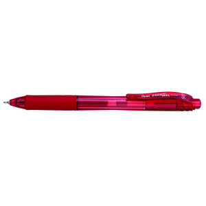 Pentel EnerGelX BLN105 Gelschreiber rot/transparent 0,25 mm, Schreibfarbe: rot, 1 St. von Pentel