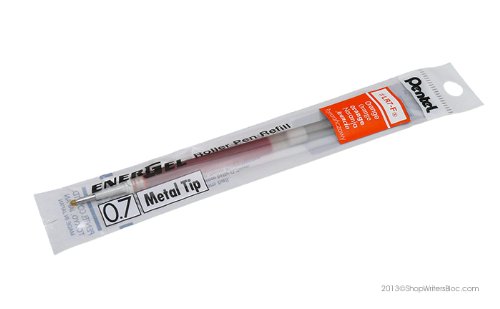 Pentel Energel Kugelschreibermine LR7, Metallspitze, 0,7 mm, Orange von Pentel