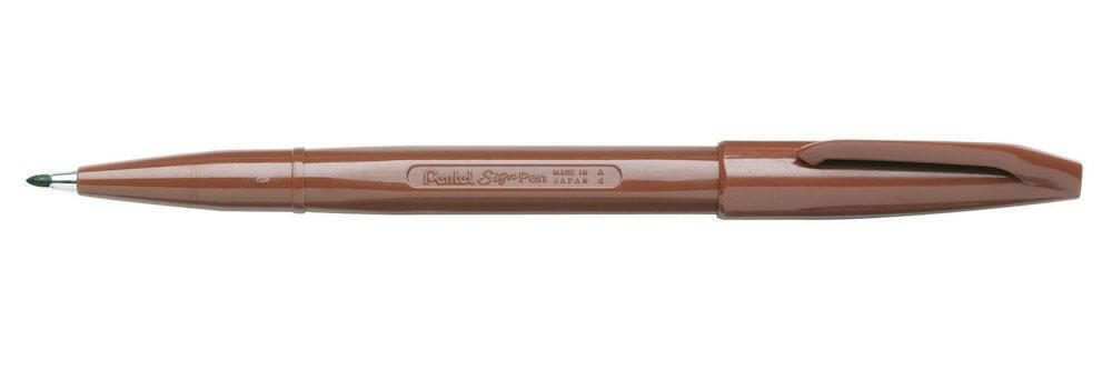 Pentel Filzstift Fasermaler Sign Pen 0,8mm br 0.8 mm Braun von Pentel