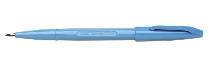 Pentel Filzstift Fasermaler Sign Pen 0,8mm h.bl 0.8 mm Blau von Pentel