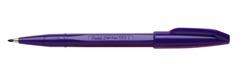 Pentel Filzstift Fasermaler Sign Pen 0,8mm vi 0.8 mm Lila von Pentel