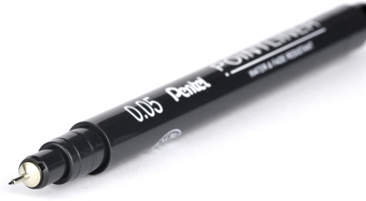 Pentel Fineliner Pointliner 0.05 mm Schwarz von Pentel