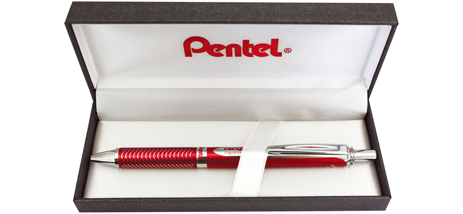 Pentel Gel-Tintenroller EnerGel Sterling BL407, pink von Pentel